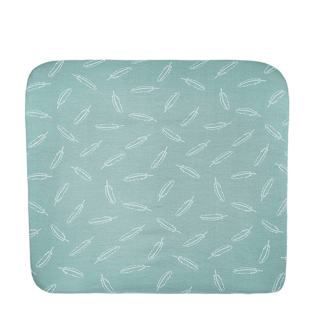 Meyco Feathers aankleedkussenhoes 85x75 cm stone green, Stone Green