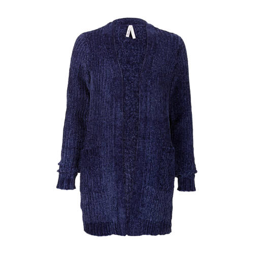 Miss Etam Regulier Chenille Vest Marine miss etam kopen in de aanbieding