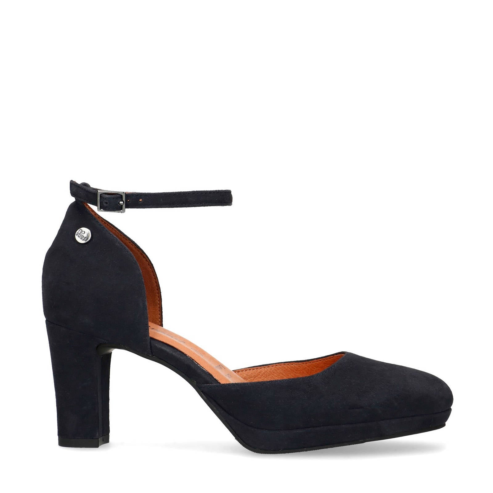 No Stress suède pumps donkerblauw | wehkamp