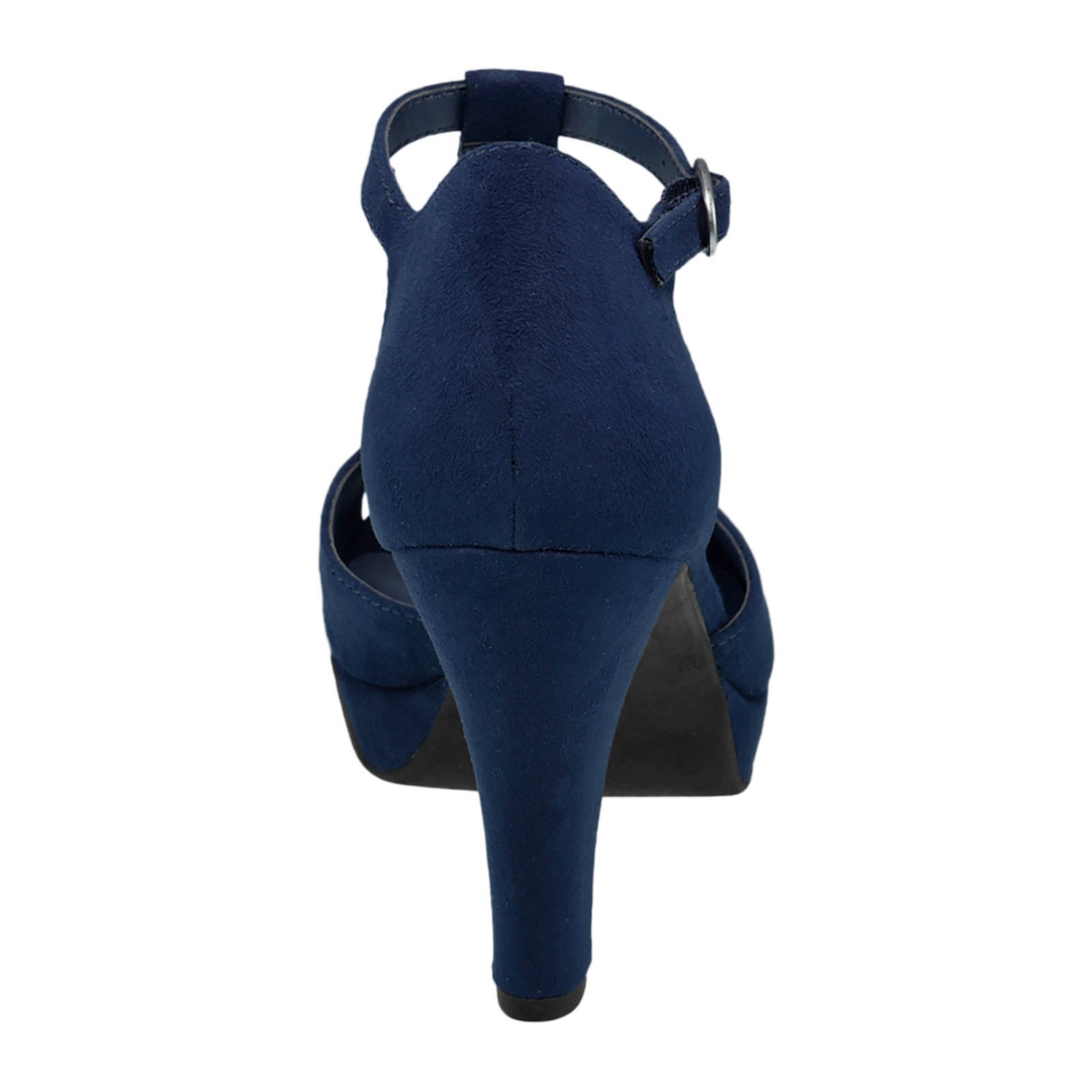 peeptoe pumps blauw