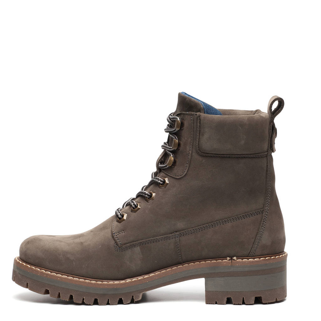 Leren Scapino Nubuck Veterboots Twoday Grijs YYEqF18