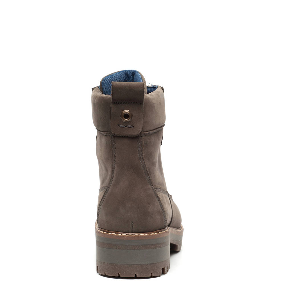 Leren Scapino Nubuck Veterboots Twoday Grijs YYEqF18