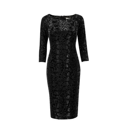 Steps Fluwelen Jurk Met All Over Print Marine steps kopen in de aanbieding