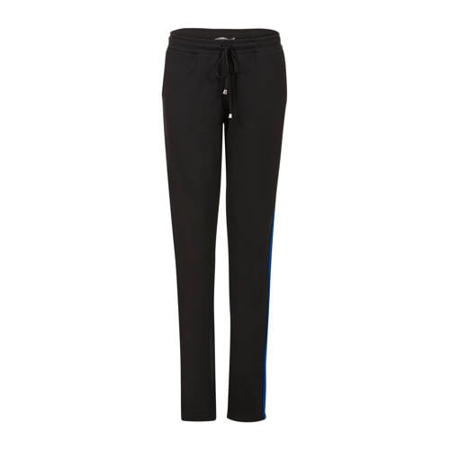 Miss Etam Lang Tapered Fit Sweatpants Met Zijstreep Zwart miss etam kopen in de aanbieding Miss Etam Lang Tapered Fit Sweatpants Met Zijstreep Zwart miss etam kopen in de aanbieding