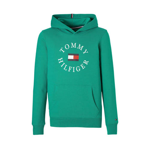 Tommy Hilfiger Hoodie Met Logo Zeegroen tommy hilfiger kopen in de aanbieding