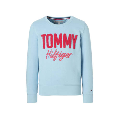 Tommy Hilfiger Sweater Lichtblauw tommy hilfiger kopen in de aanbieding Tommy Hilfiger Sweater Lichtblauw tommy hilfiger kopen in de aanbieding
