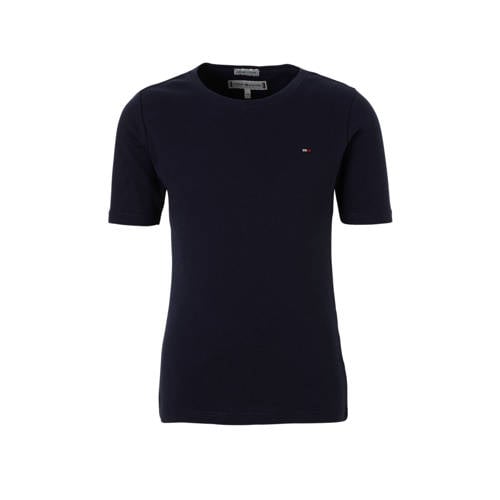 Tommy Hilfiger T Shirt Donkerblauw tommy hilfiger kopen in de aanbieding