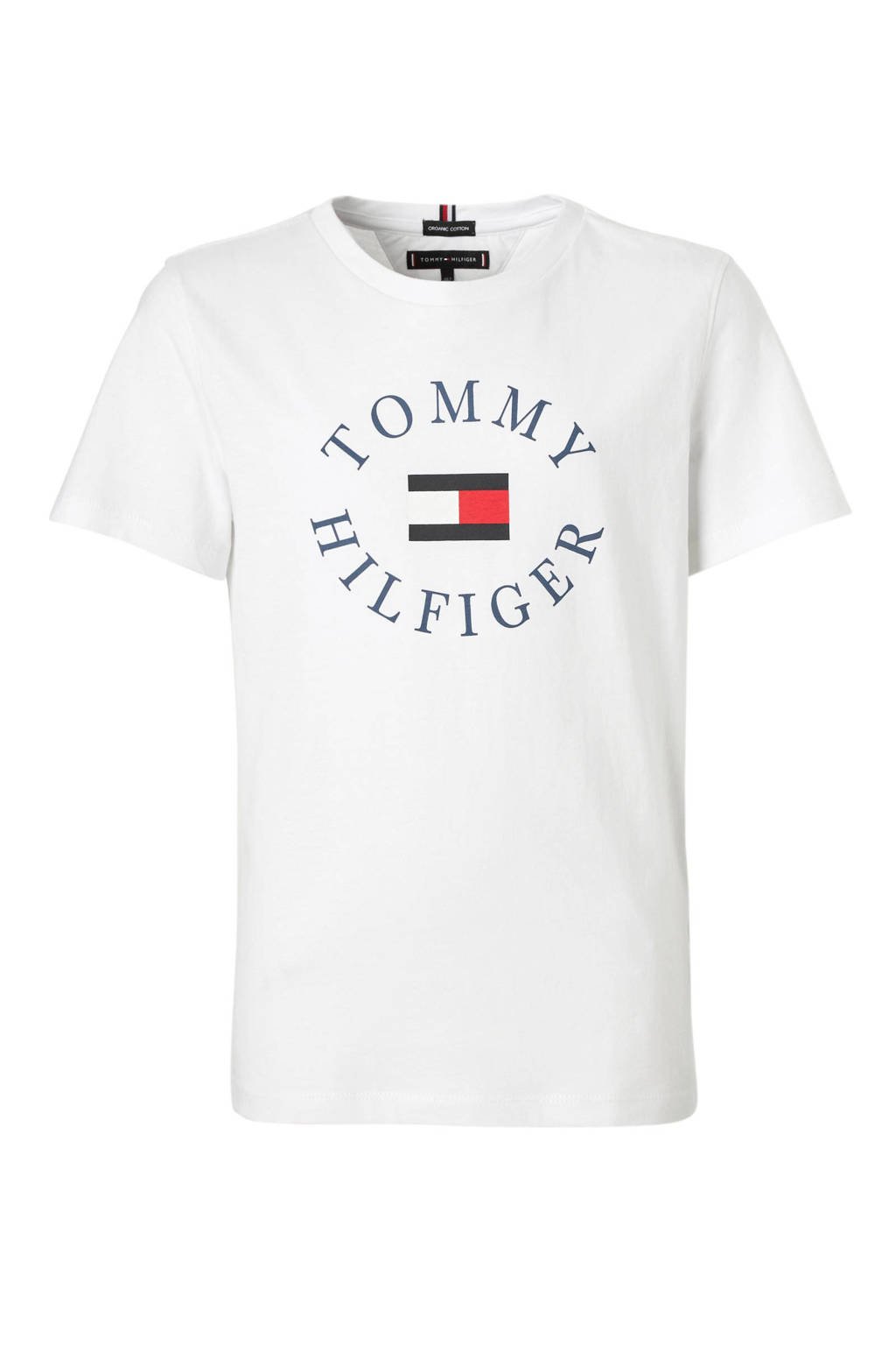 Monografie concept Weiland Tommy Hilfiger T-shirt met logo wit | wehkamp