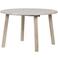 WOOOD WOOOD Janne Uitschuifbare Eettafel Rond 120Ø cm - Eiken - Dakargrau