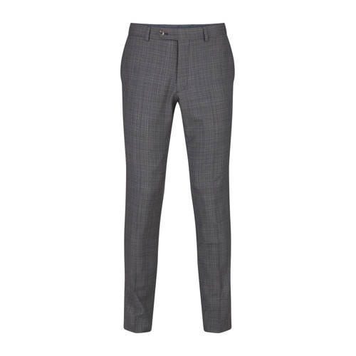 We Fashion Wollen Slim Fit Pantalon Met Ruitdessin we fashion kopen in de aanbieding