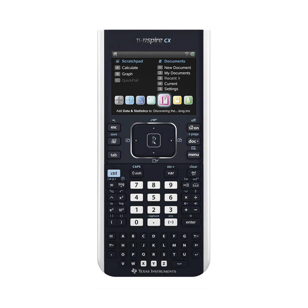 Texas Instruments Nspire CX grafische rekenmachine, Zwart