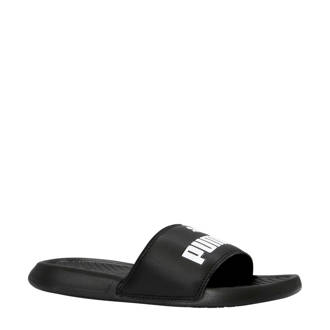 badslipper zwart/wit