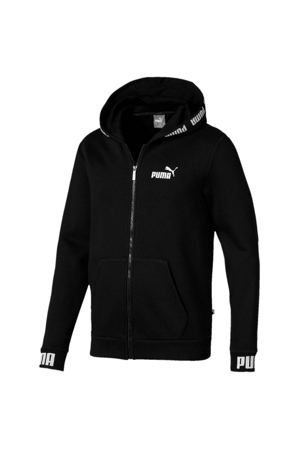 Puma vest zwart, Zwart/wit