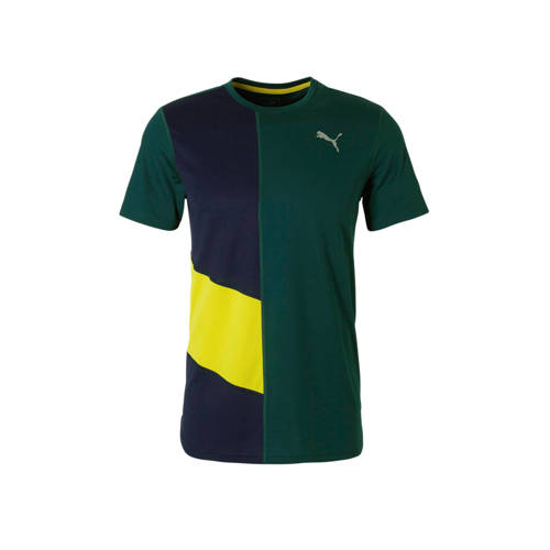Puma Hardloop T Shirt Donkergroen puma kopen in de aanbieding