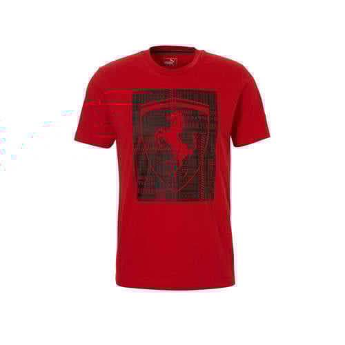 Puma Ferrari T Shirt Rood puma kopen in de aanbieding