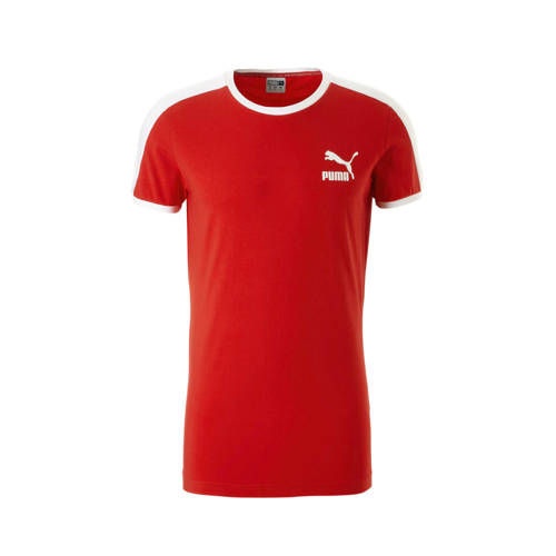 Puma T Shirt Rood puma kopen in de aanbieding