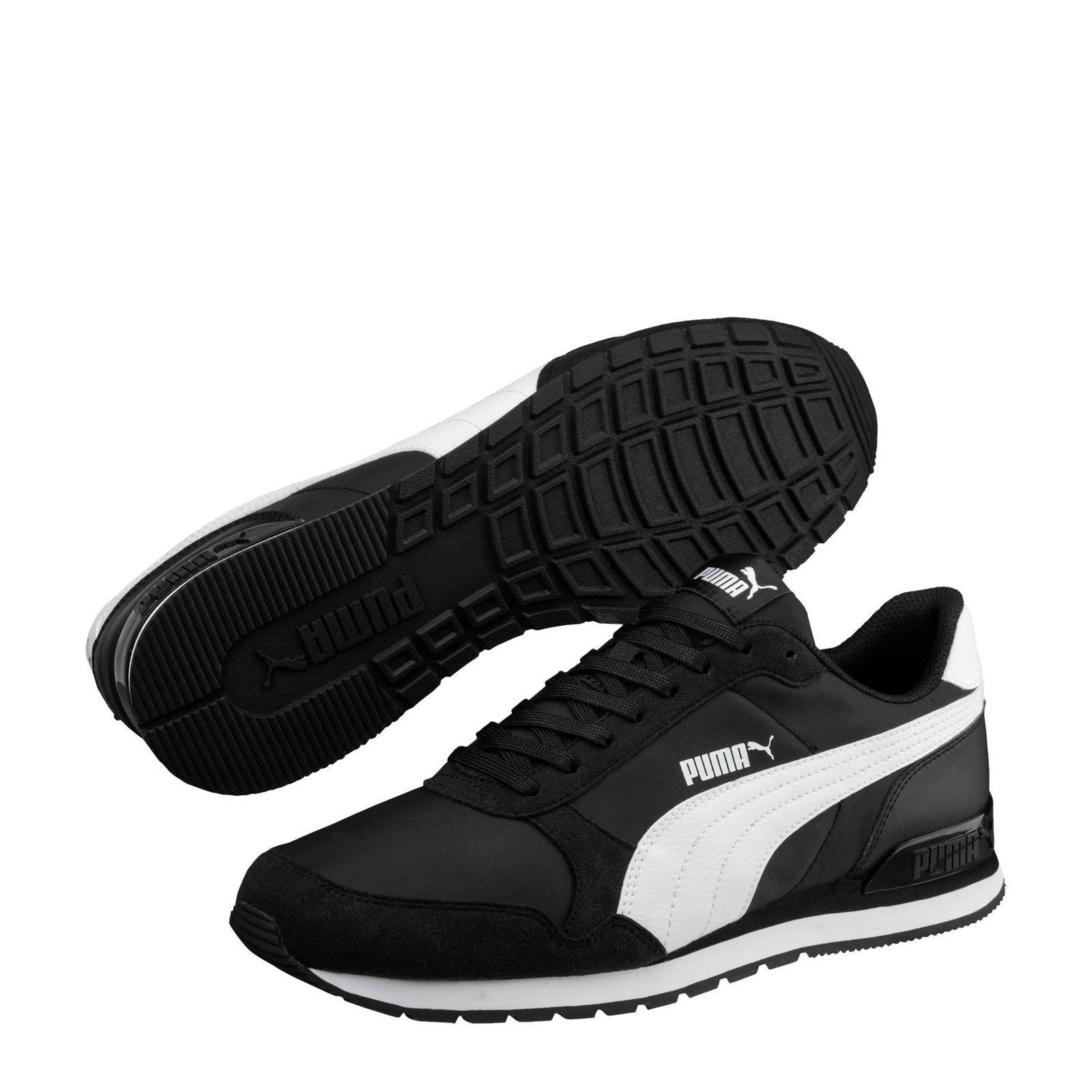 Puma ST Runner v2 NL sneakers zwart/wit | wehkamp