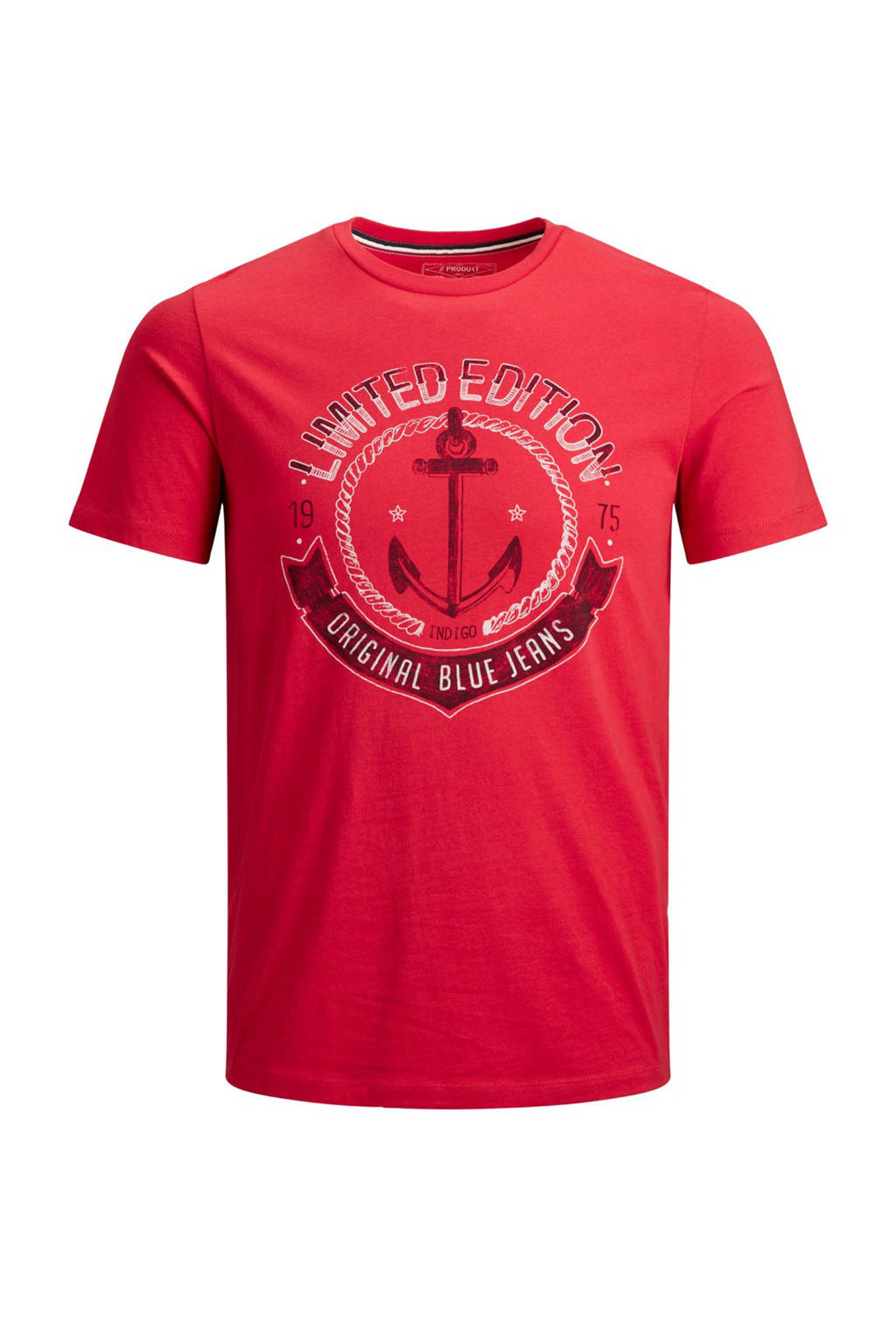 PRODUKT T-shirt met print opdruk, Rood