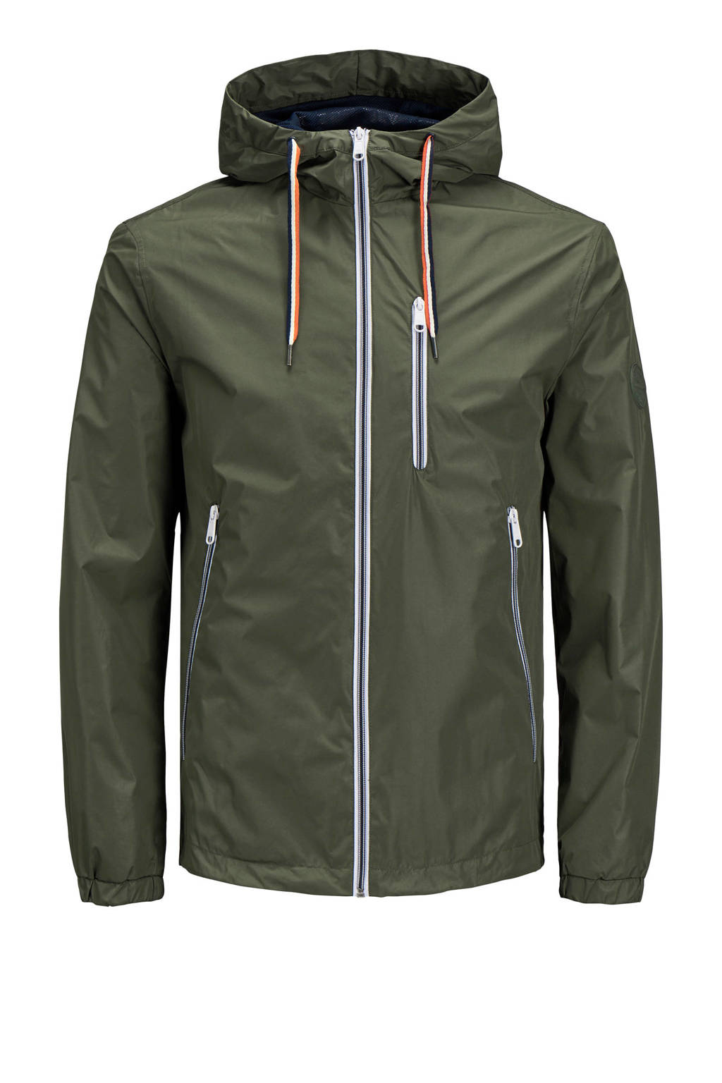 JACK & JONES ORIGINALS jas met capuchon, Khakigroen