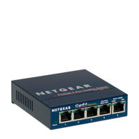 Netgear GS105GE 5-poorts gigabit switch, Blauw