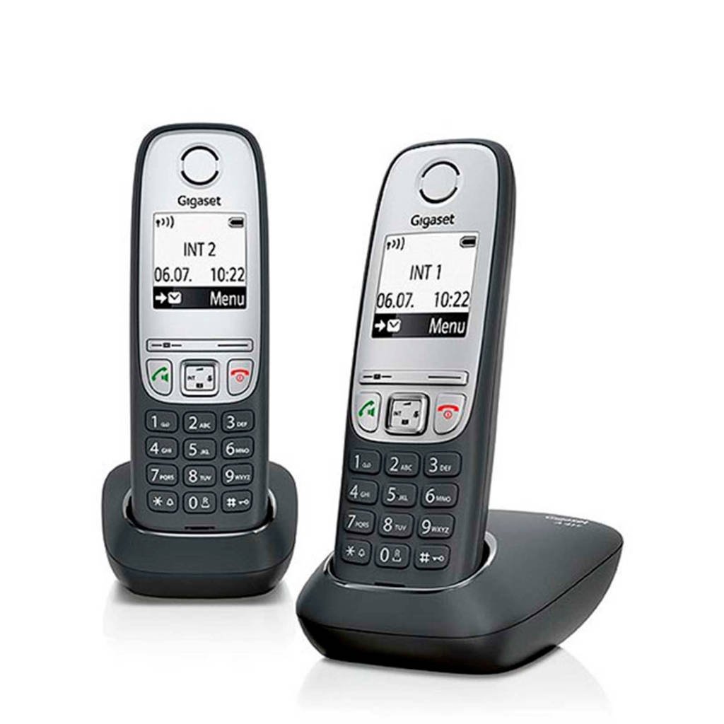 Gigaset A415 Duo huistelefoon, Zwart/zilver