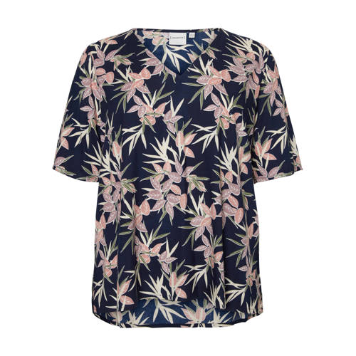 Junarose Top Met Bloemen junarose kopen in de aanbieding