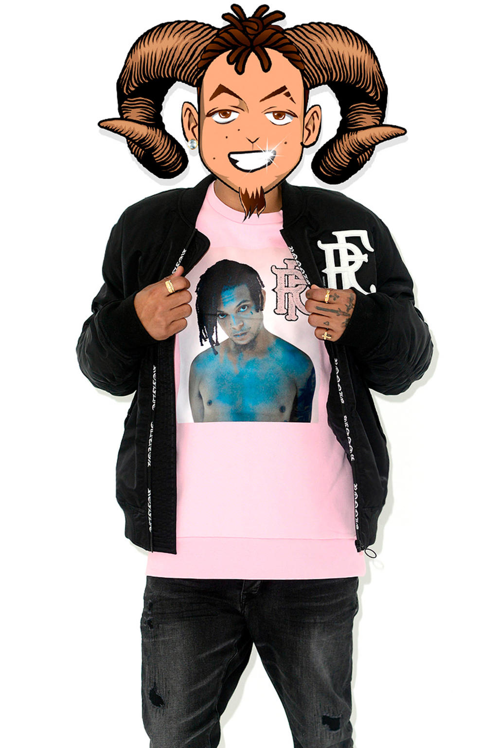 Coolcat Ronnie Flex bomberjack zwart