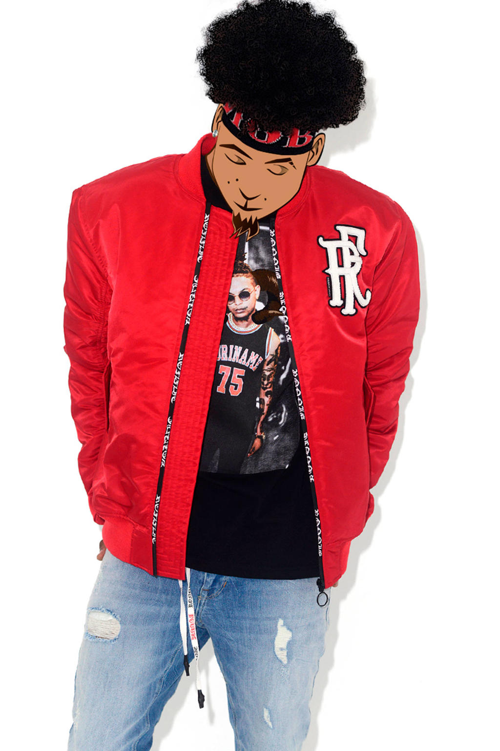 Coolcat Ronnie Flex bomberjack rood