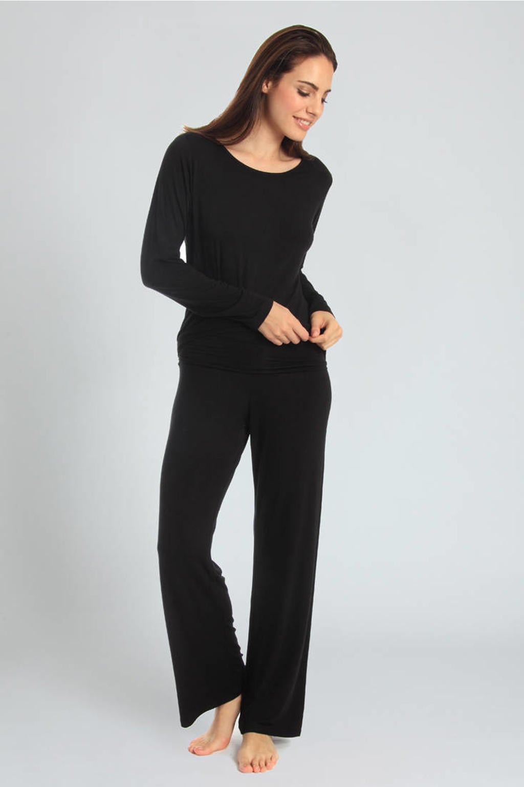 Sassa Mode pyjamabroek zwart