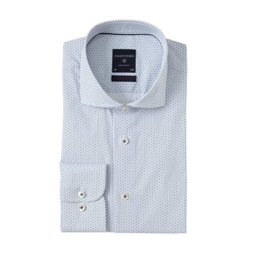 Profuomo Super Slim Fit Overhemd Met Print Blauw profuomo kopen in de aanbieding Profuomo Super Slim Fit Overhemd Met Print Blauw profuomo kopen in de aanbieding