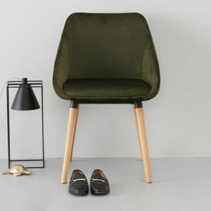 Wehkamp-Wehkamp Home eetkamerstoel Olivia velours (set van 2)-aanbieding Wehkamp-Wehkamp Home eetkamerstoel Olivia velours (set van 2)-aanbieding