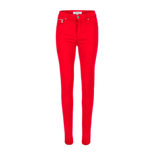 Morgan 78 Slim Fit Broek Petri Met Katoen Rood morgan kopen in de aanbieding