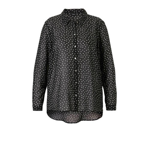 Zizzi Blouse Met All Over Print Zwart zizzi kopen in de aanbieding Zizzi Blouse Met All Over Print Zwart zizzi kopen in de aanbieding