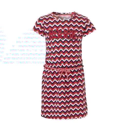 Quapi Jurk Samira Met Tekst En Grafische Print Rood quapi kopen in de aanbieding