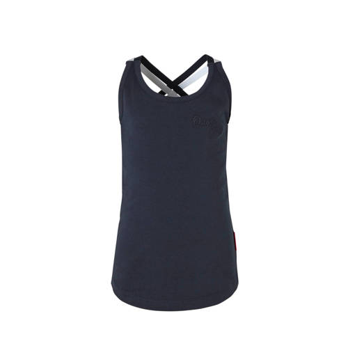 Quapi Spaghettitop Savanna Met Logo Blauw quapi kopen in de aanbieding Quapi Spaghettitop Savanna Met Logo Blauw quapi kopen in de aanbieding