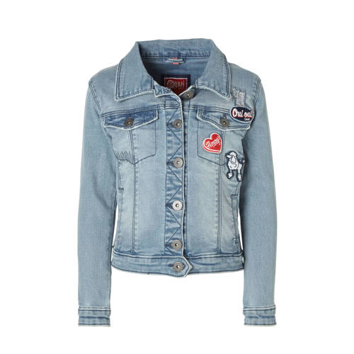 Quapi Spijkerjas Serina Met Patches En Tekst quapi kopen in de aanbieding Quapi Spijkerjas Serina Met Patches En Tekst quapi kopen in de aanbieding