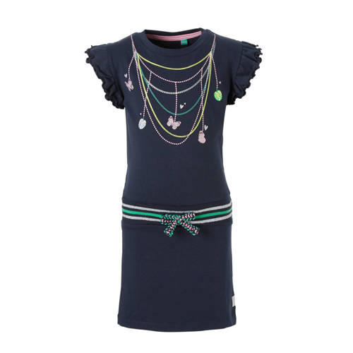 Quapi Jurk Met Print Wiske Donkerblauw quapi kopen in de aanbieding Quapi Jurk Met Print Wiske Donkerblauw quapi kopen in de aanbieding