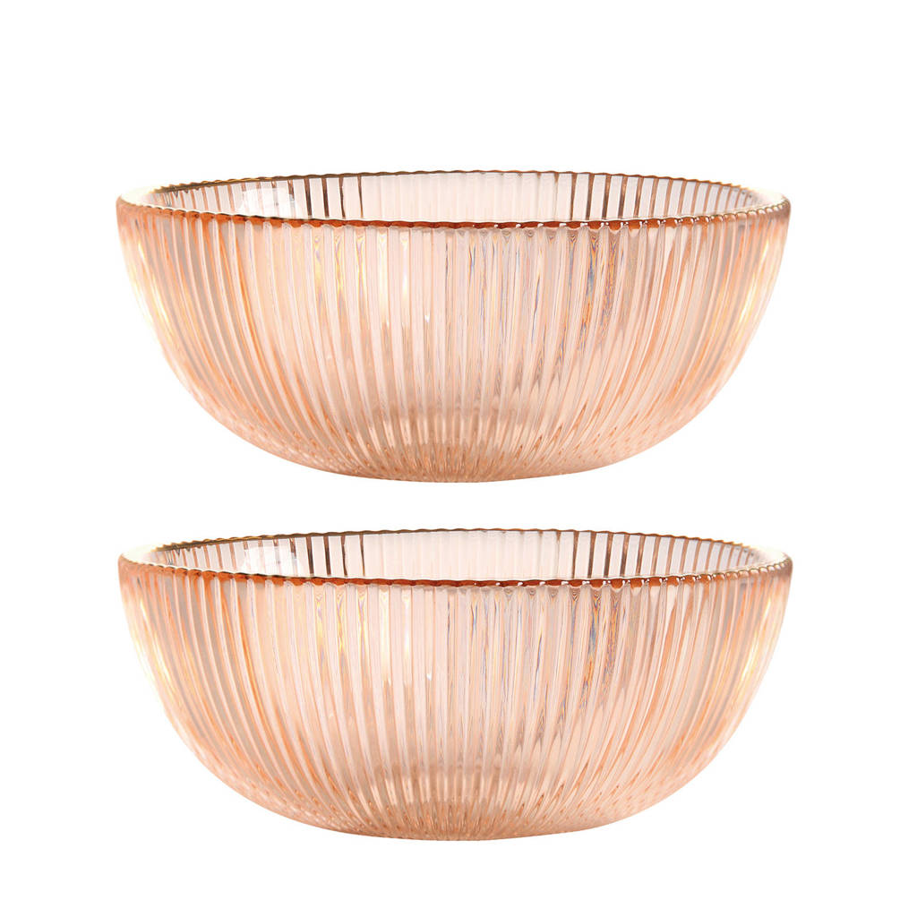 &k amsterdam kom (Ø16,5 cm) (set van 2), Roze