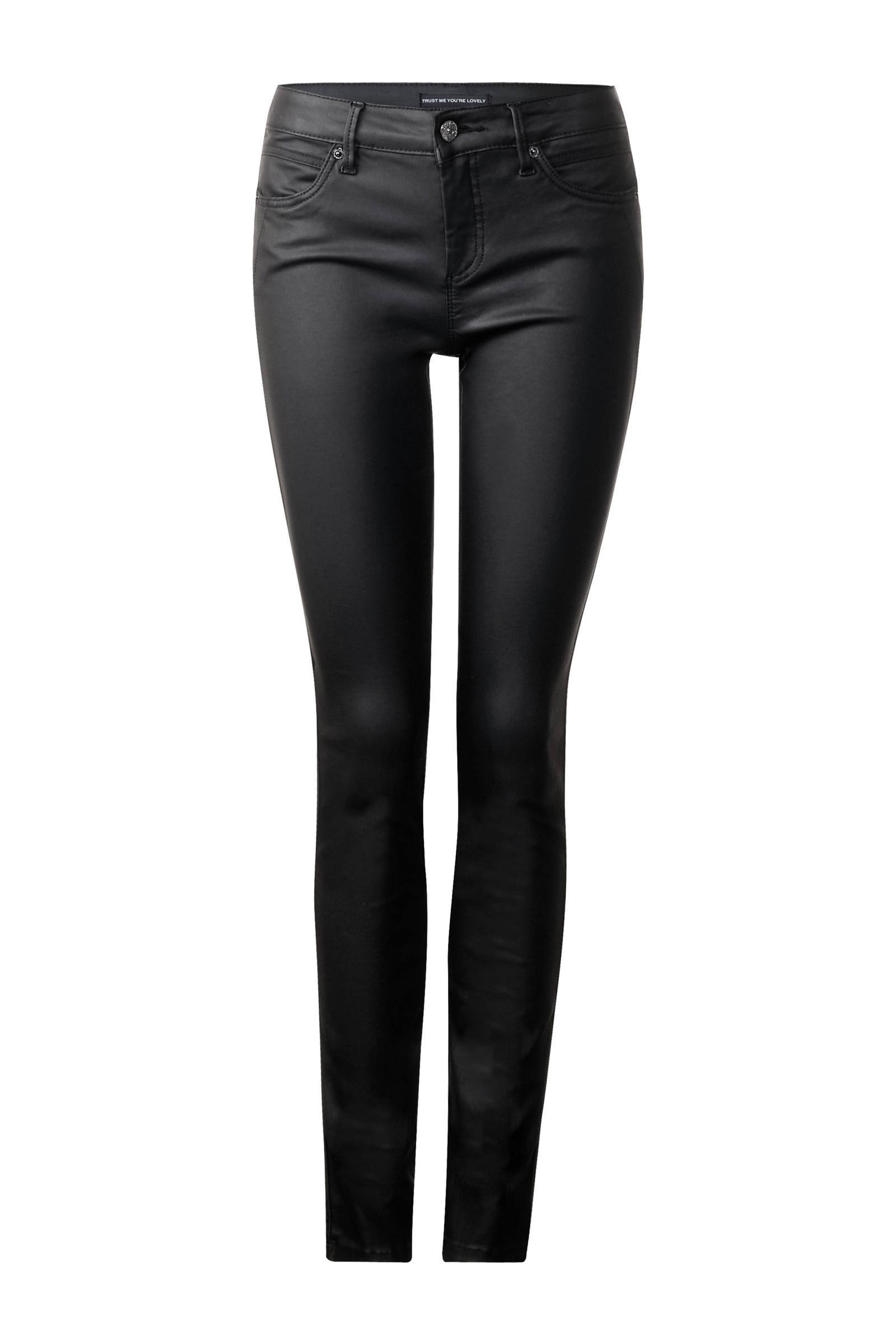 coated zwarte broek coated zwarte broek
