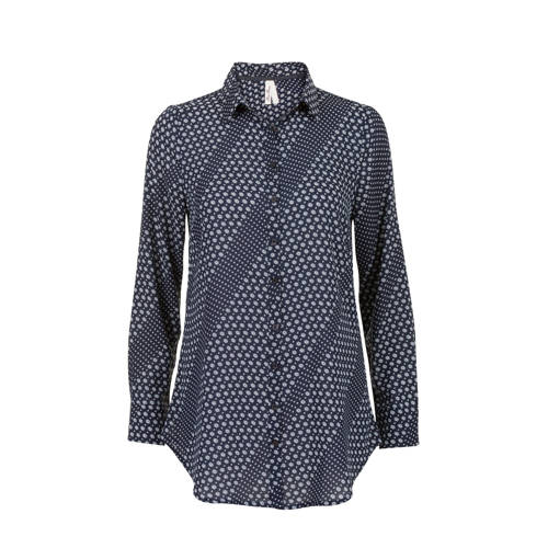 Miss Etam Regulier Blouse Met All Over Print Blauw miss etam kopen in de aanbieding Miss Etam Regulier Blouse Met All Over Print Blauw miss etam kopen in de aanbieding