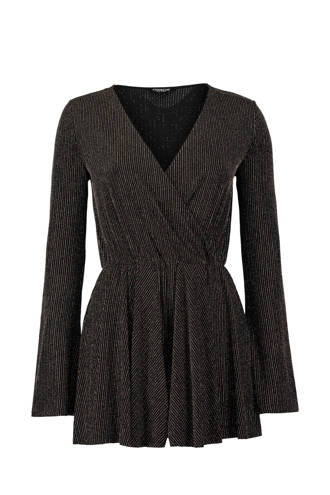 playsuit met lurex goud