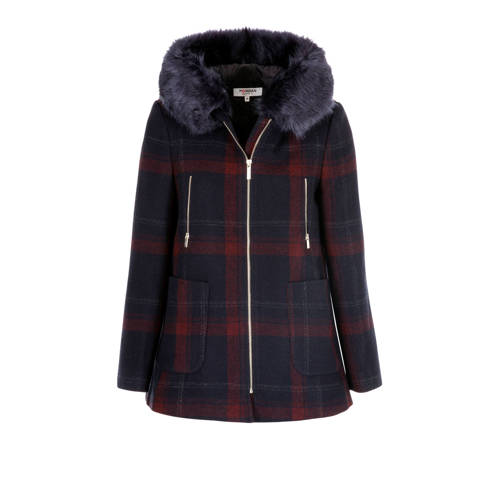 Morgan Jas Grosi Met Wol En Imitatiebont Blauw morgan kopen in de aanbieding Morgan Jas Grosi Met Wol En Imitatiebont Blauw morgan kopen in de aanbieding