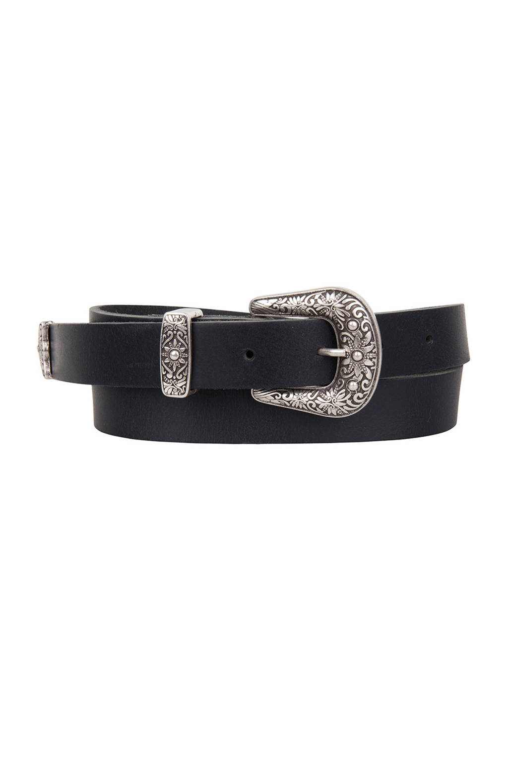 Cowboysbag Cowboysbelt leren riem 252007, Zwart