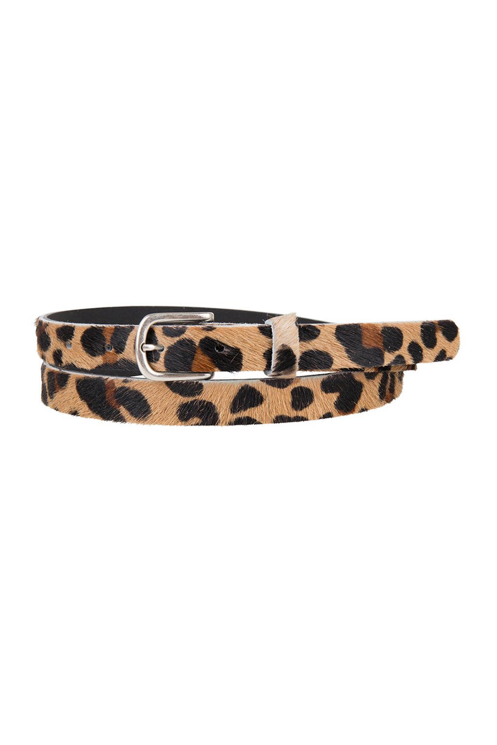Cowboysbag Cowboysbelt leren riem 209143 panterprint, Bruin/beige