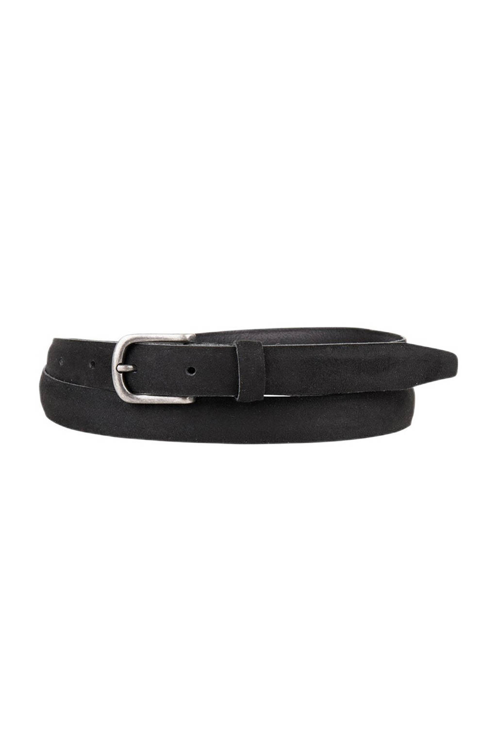 Cowboysbag Cowboysbelt leren riem 202002 zwart, Zwart