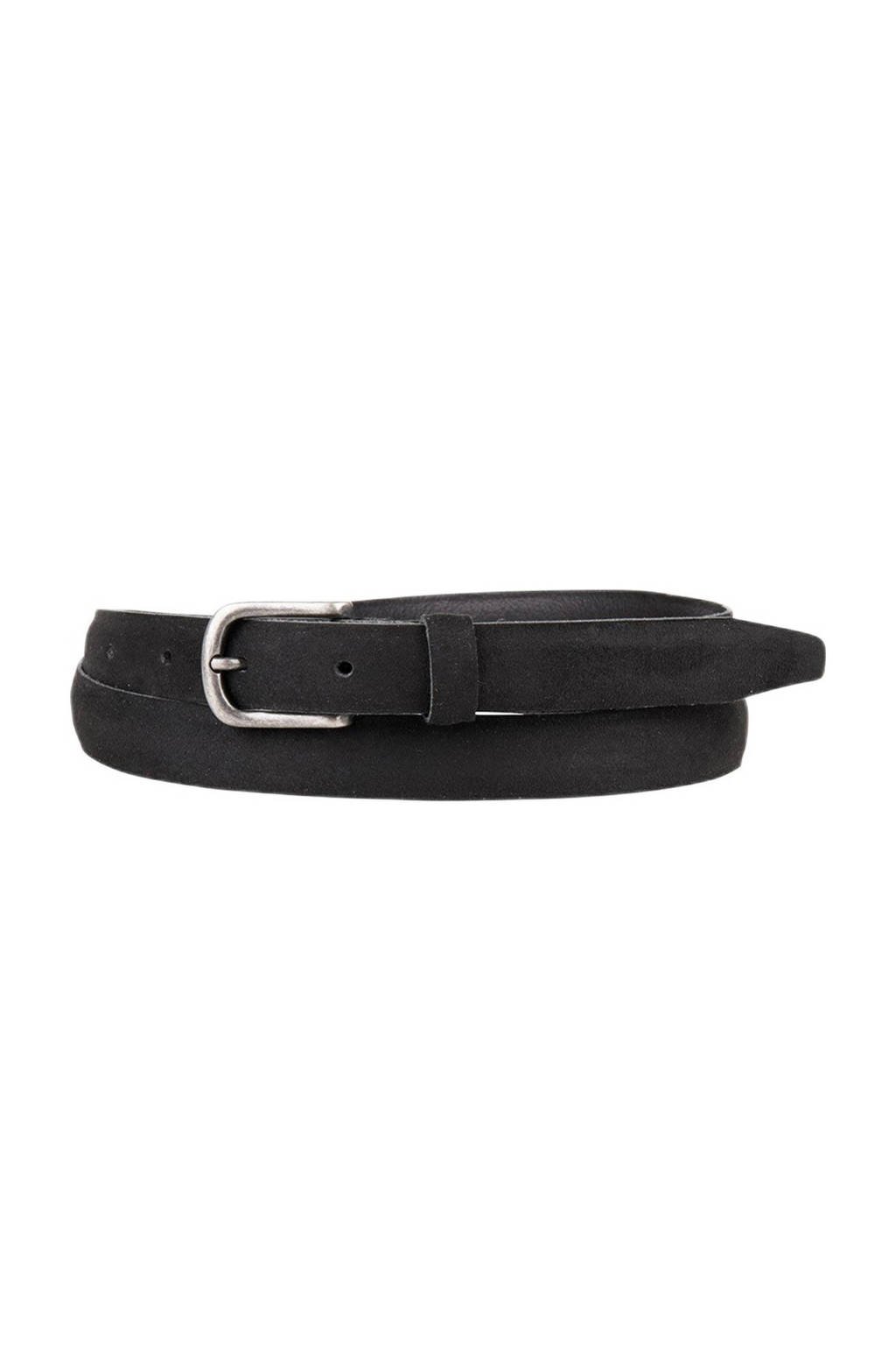 Cowboysbelt leren riem 202002, Zwart