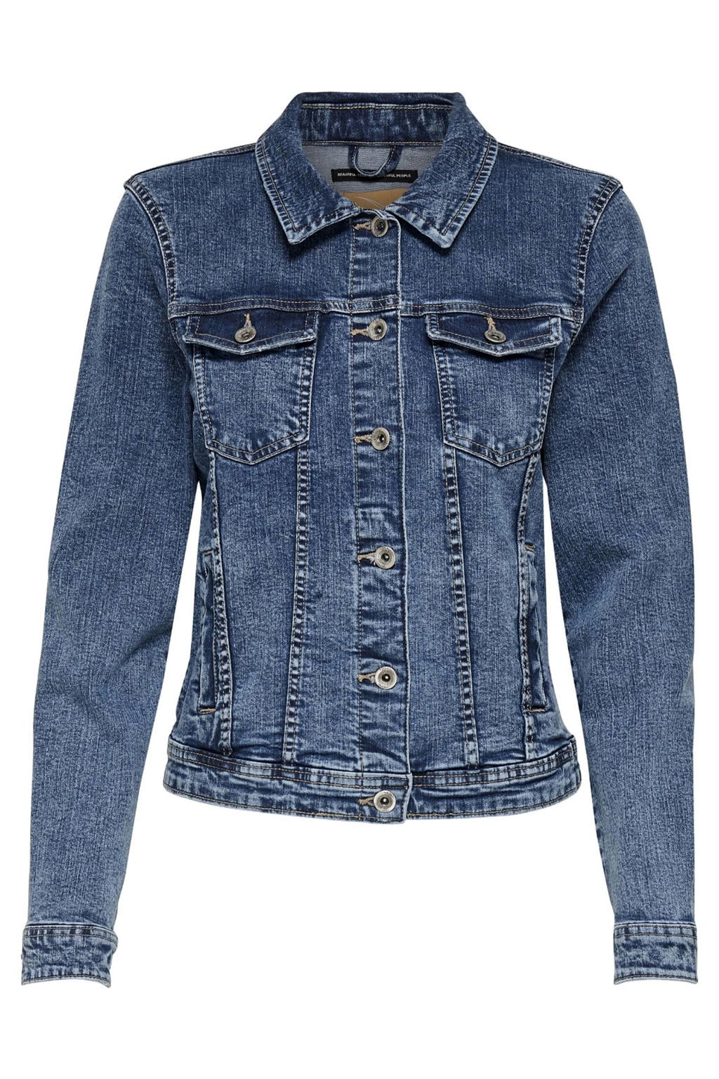 Fraternel Dames spijkerjasje denim jack met stretch Donkerblauw XL / 42 Fraternel Dames spijkerjasje denim jack met stretch Donkerblauw XL / 42