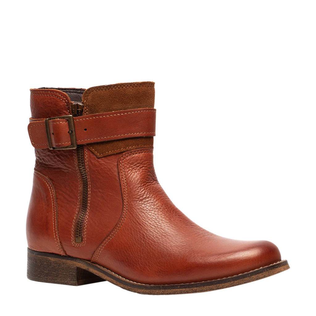 Enkellaarzen Twoday Scapino Leren Cognac Scapino Twoday TZwIxZ