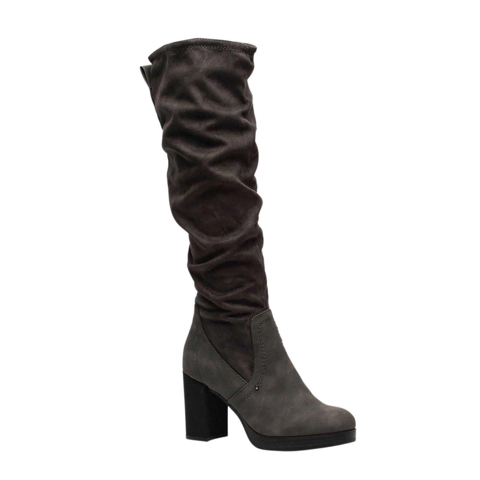 suede grijze laarzen