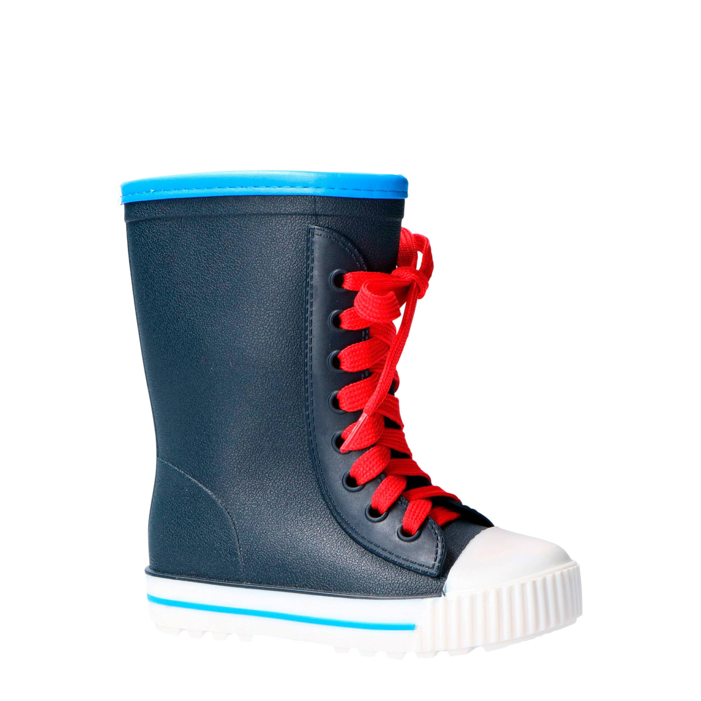 regenlaarzen met veter blauw regenlaarzen met veter blauw